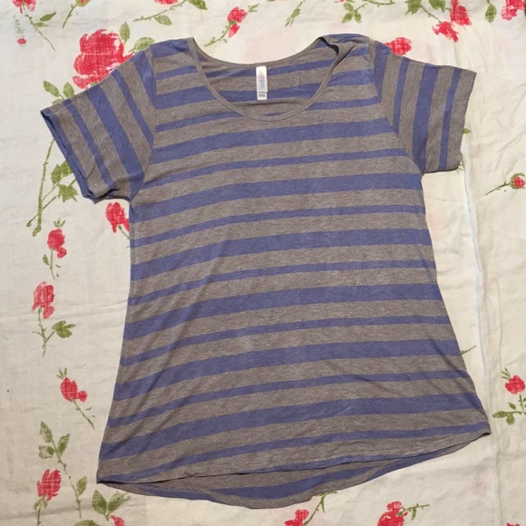 Lularoe Striped Tunic Tee - Picture 1 of 3
